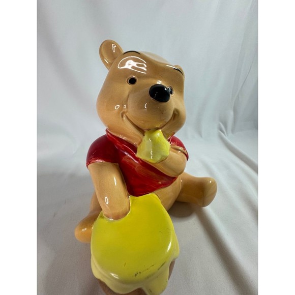 *RARE* Vintage 1980's Disney Winnie The Pooh Ceramic Coin Bank Piggy Bank - Picture 2 of 5